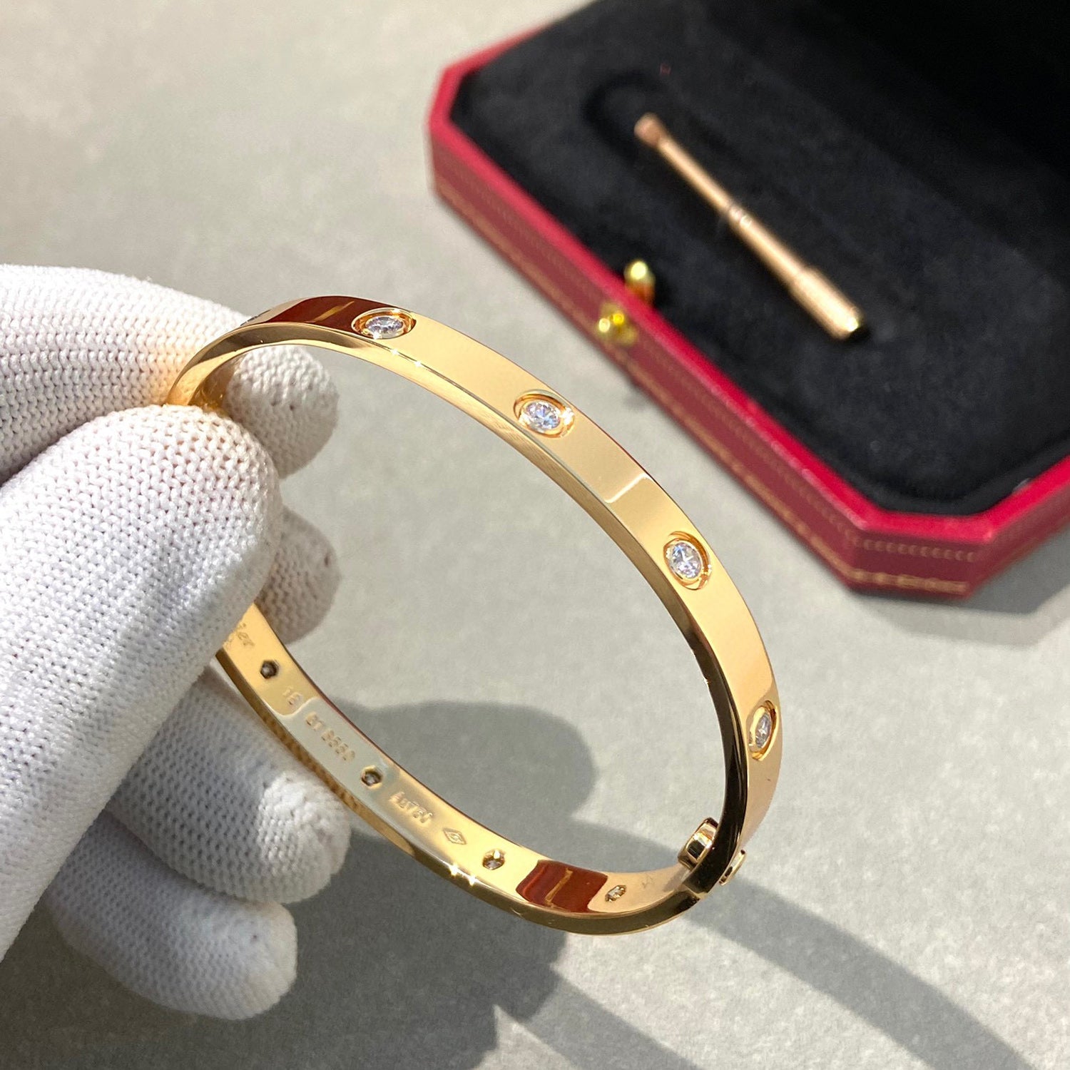 [Clover Jewelry]LOVE BRACELET 6.1MM 10 DIAMONDS