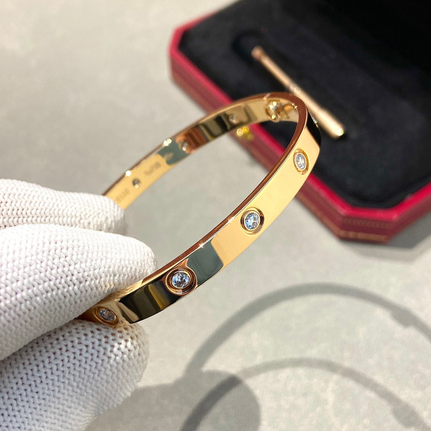 [Clover Jewelry]LOVE BRACELET 6.1MM 10 DIAMONDS
