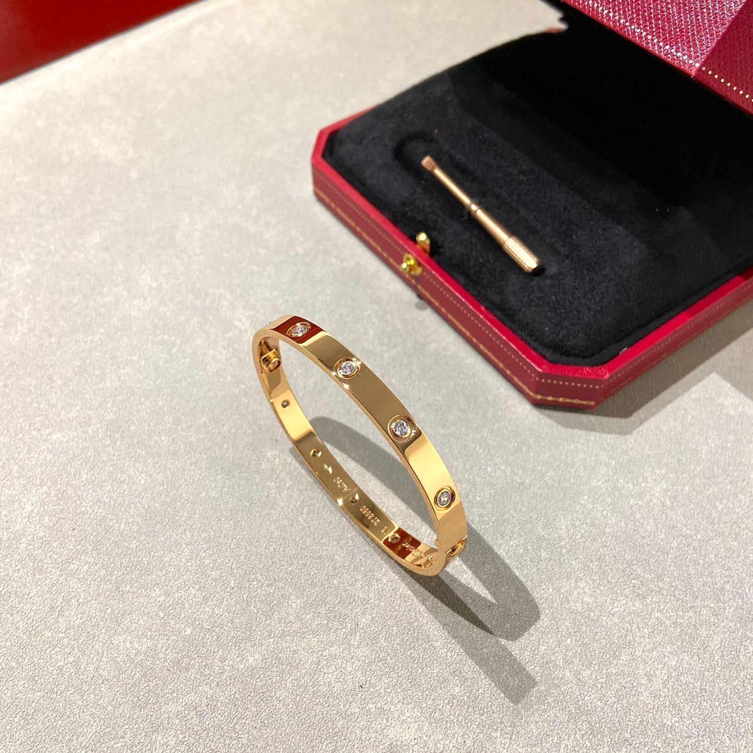 [Clover Jewelry]LOVE BRACELET 6.1MM 10 DIAMONDS