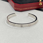 [Clover Jewelry]LIEBESARMREIF 6,1 MM 1 DIAMANT OFFENE MANANSCHETTE