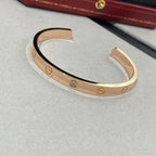 [Clover Jewelry]LIEBESARMREIF 6,1 MM 1 DIAMANT OFFENE MANANSCHETTE