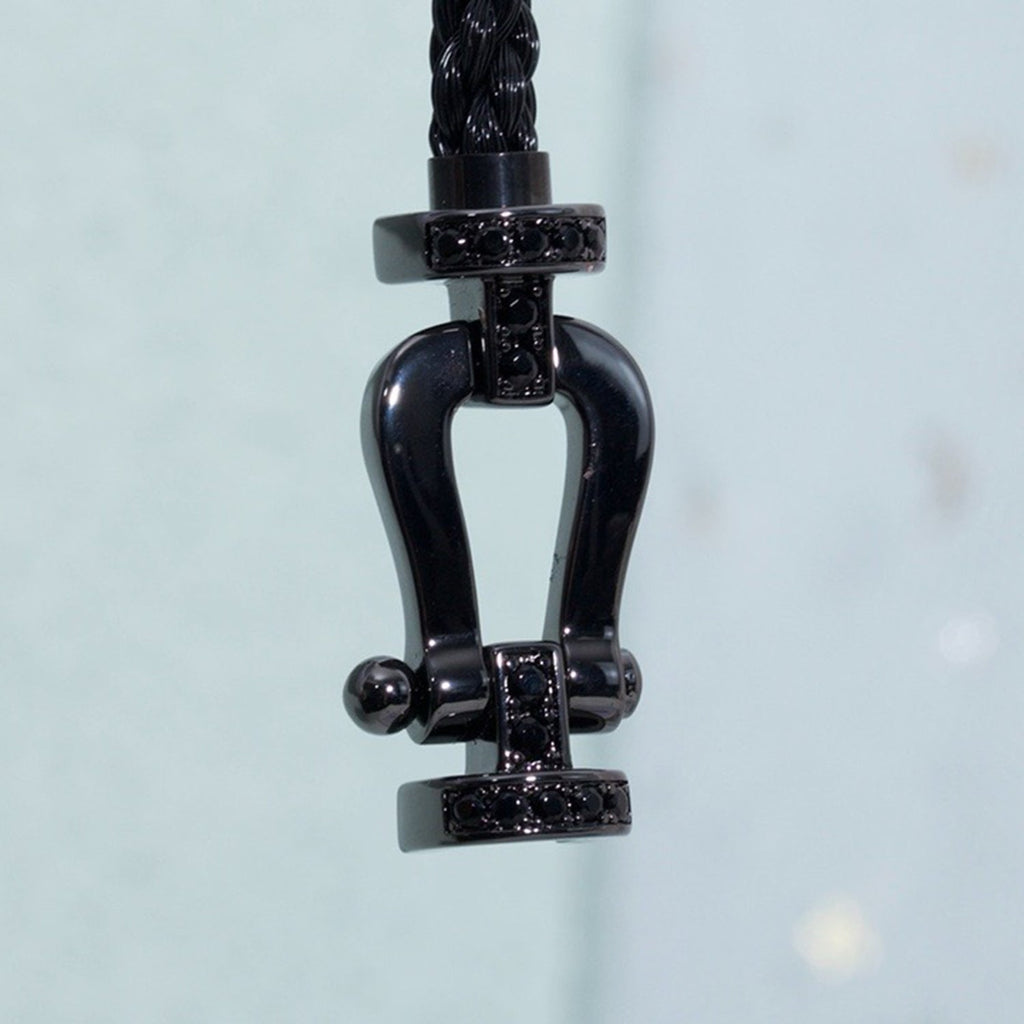 [Clover Jewelry]FORCE LARGE SERIES HORSESHOE BLACK SAMURAI BRACELET