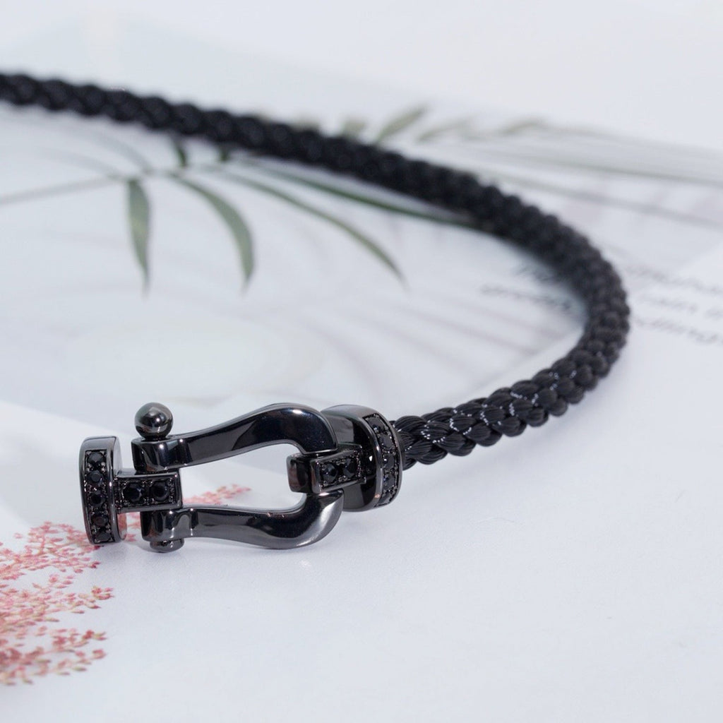 [Clover Jewelry]FORCE LARGE SERIES HORSESHOE BLACK SAMURAI BRACELET