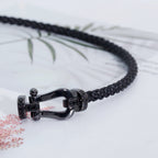 [Clover Jewelry]FORCE LARGE SERIES HORSESHOE BLACK SAMURAI BRACELET