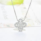 [Clover Jewelry]LOOP NECKLACE FULL MOTIF DIAMOND 16MM MEHRFARBIG