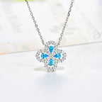 [Clover Jewelry]LOOP NECKLACE FULL MOTIF DIAMOND 16MM MEHRFARBIG