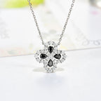 [Clover Jewelry]LOOP NECKLACE FULL MOTIF DIAMOND 16MM MEHRFARBIG