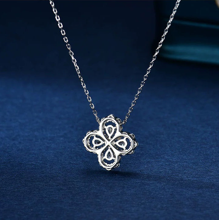 [Clover Jewelry]LOOP NECKLACE FULL MOTIF DIAMOND 16MM MEHRFARBIG