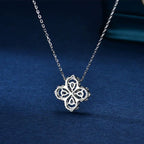 [Clover Jewelry]LOOP NECKLACE FULL MOTIF DIAMOND 16MM MEHRFARBIG