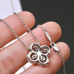 [Clover Jewelry]LOOP NECKLACE FULL MOTIF DIAMOND 16MM MEHRFARBIG