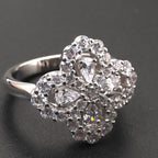[Clover Jewelry]LOOP RING FULL MOTIF DIAMOND 16MM SILVE