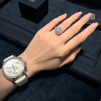 [Clover Jewelry]LOOP RING FULL MOTIF DIAMOND 16MM SILVE