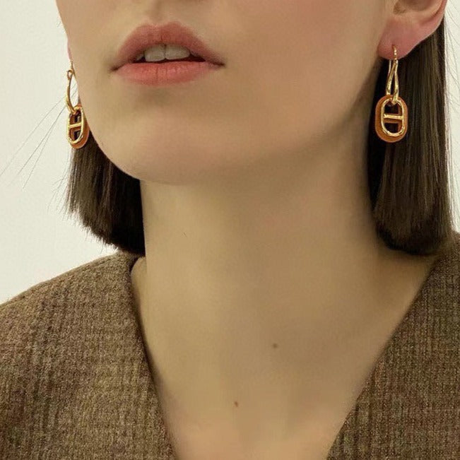 [Clover Jewelry]HM O'MAILLON GOLD EARRINGS