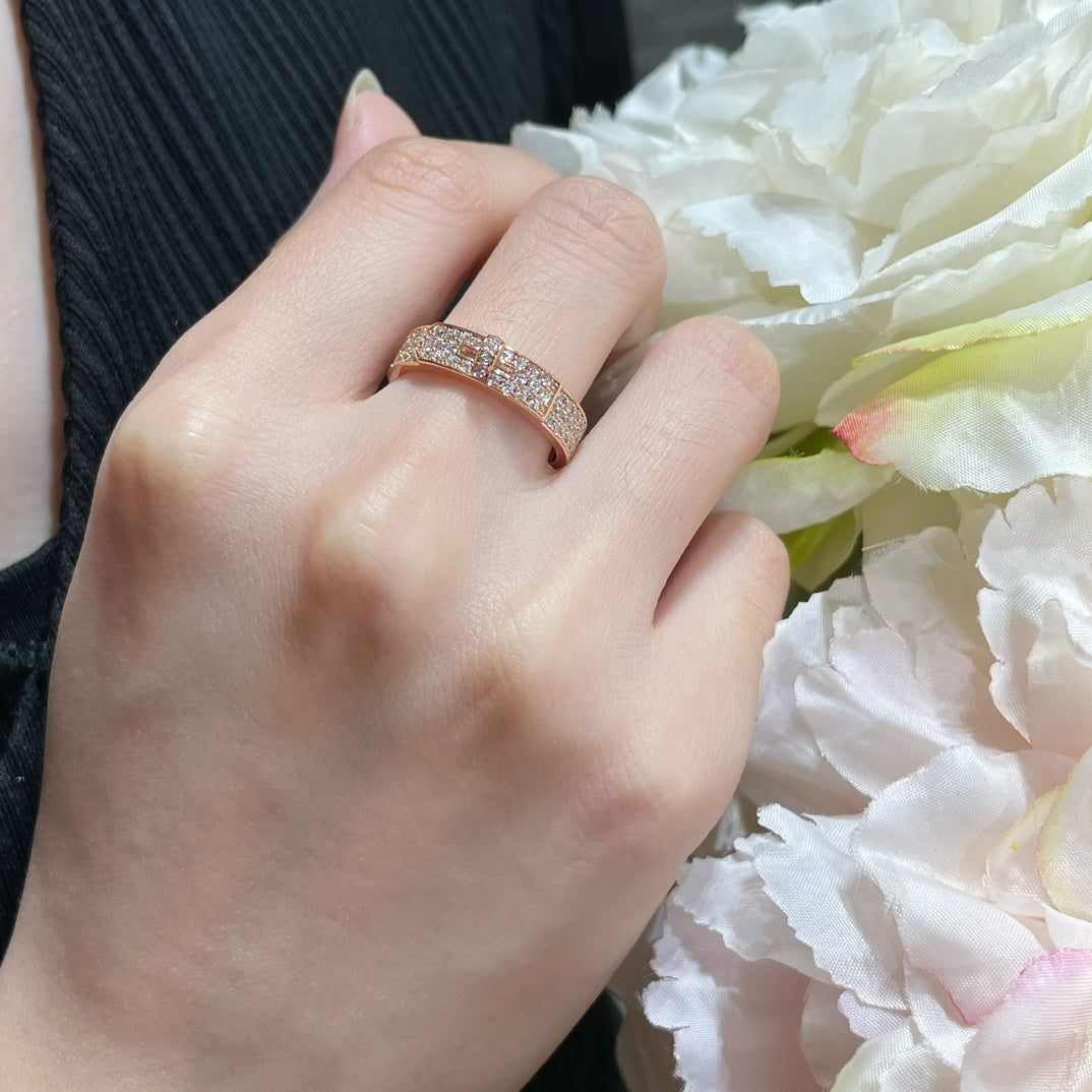 [Clover Jewelry]KELLY PINK GOLD DIAMOND RING