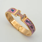 [Clover Jewelry]H PINK GOLD BRACELET PINK CERAMIC