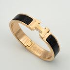 [Clover Jewelry]H BLACK BRACELET