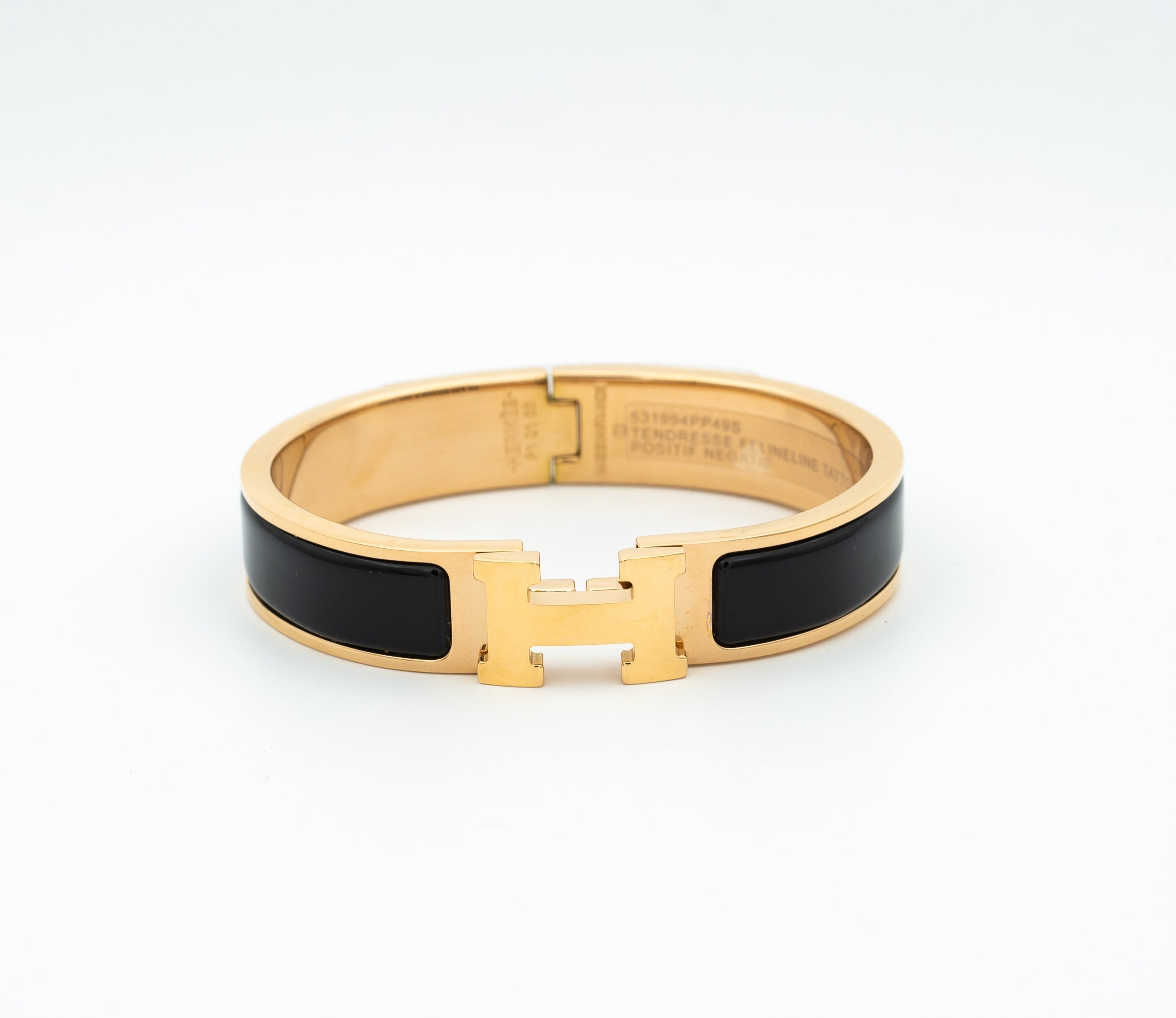 [Clover Jewelry]H BLACK BRACELET