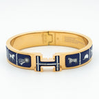 [Clover Jewelry]H BRACELET BLUE CERAMIC