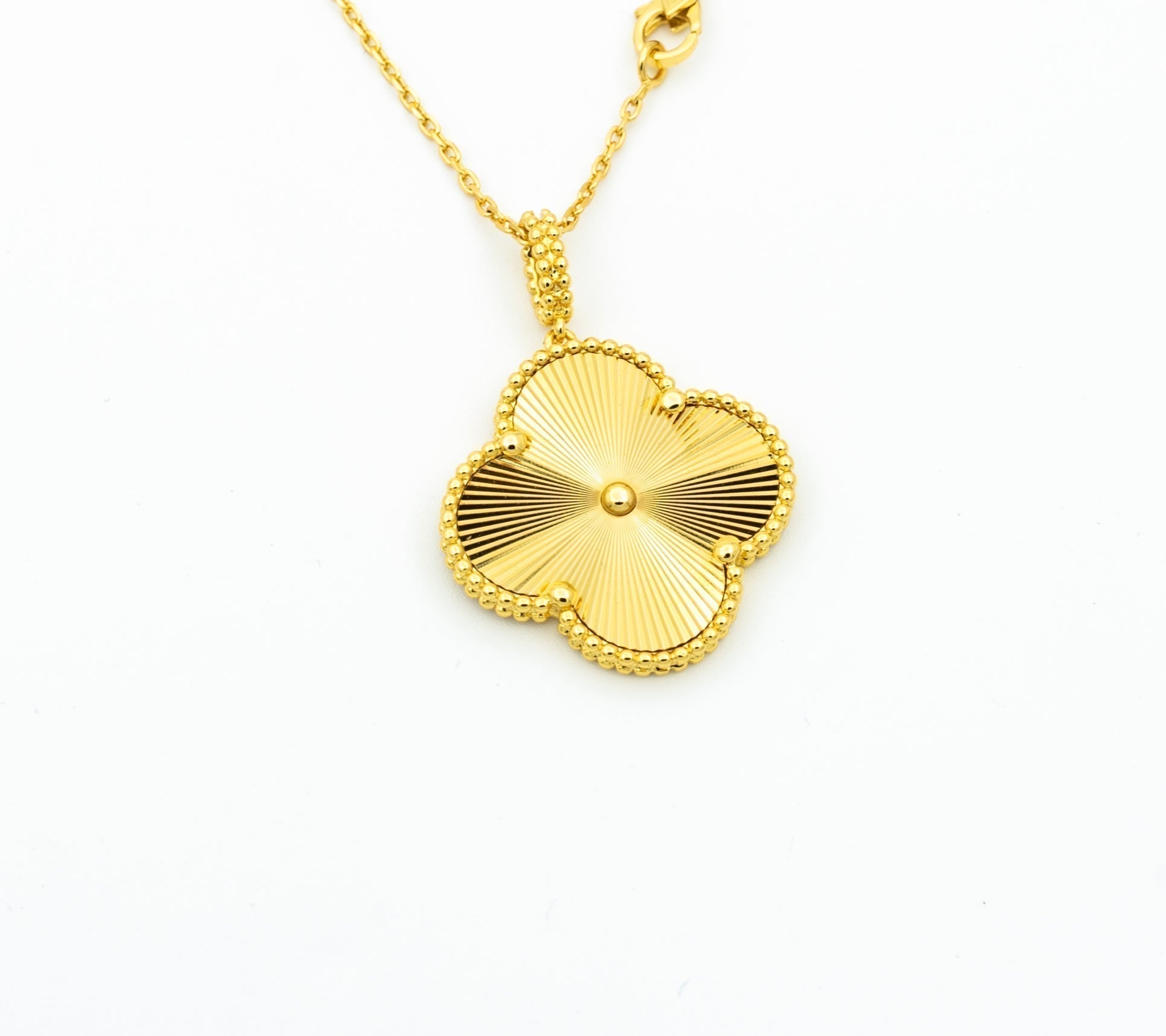 [Clover Jewelry]CLOVER 25MM PEDANT NECKLACE GOLD