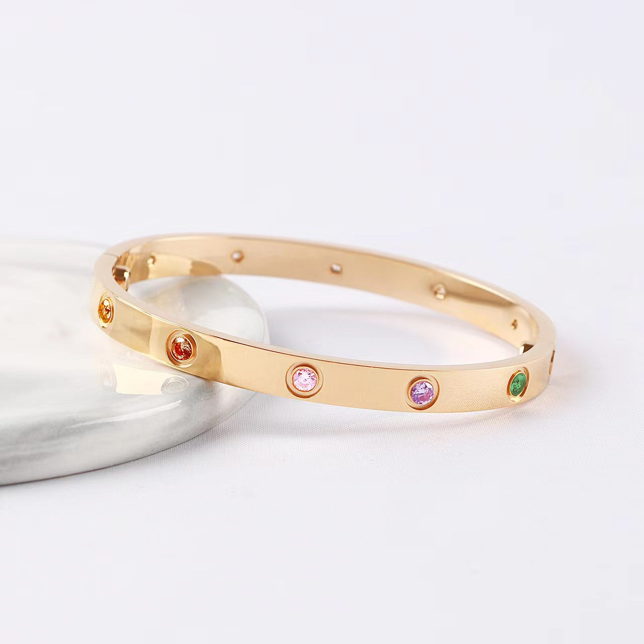 [Clover Jewelry]2026 RAINBOW LOVE BRACELET 6.1MM  10 DIAMONDS