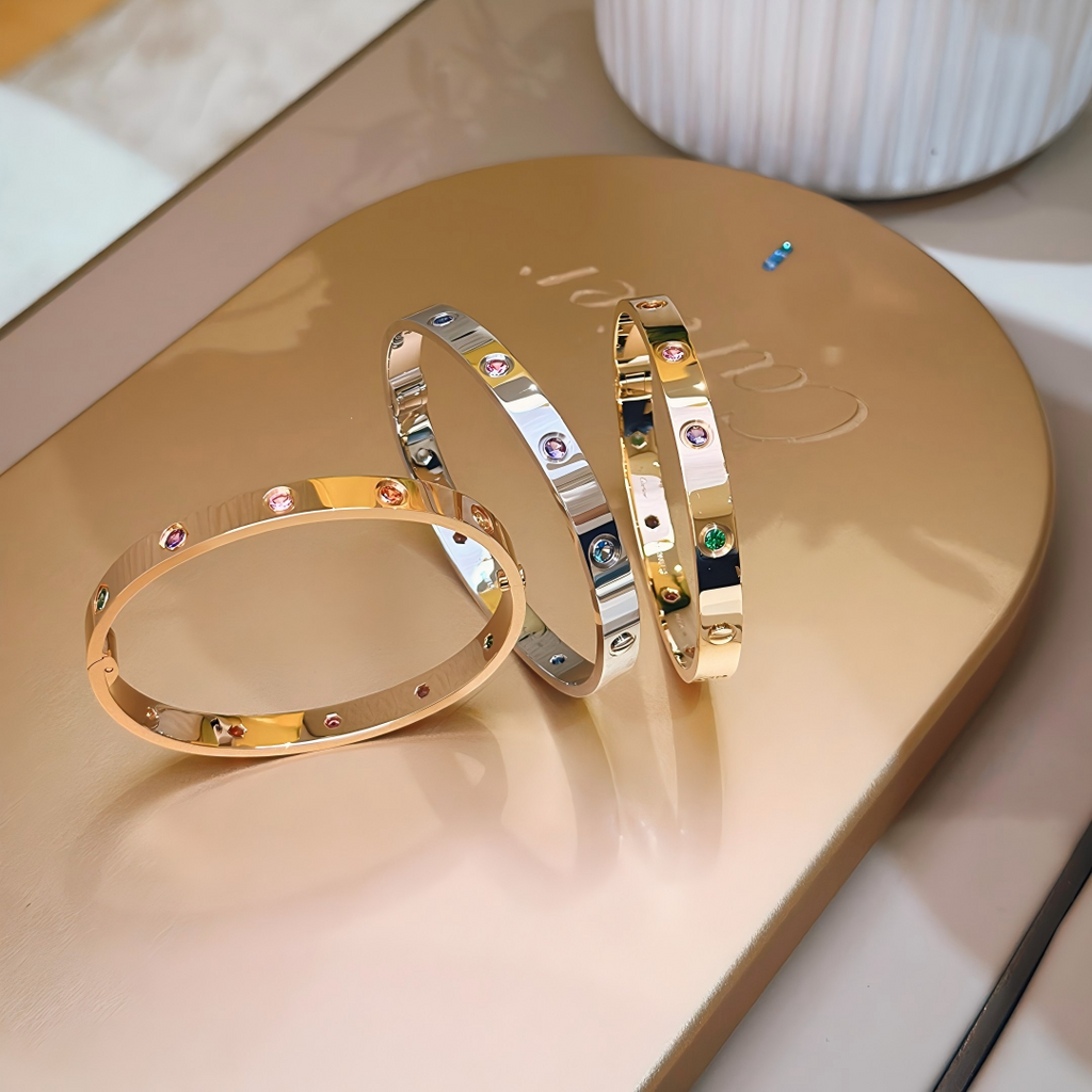 [Clover Jewelry]2026 RAINBOW LOVE BRACELET 6.1MM  10 DIAMONDS