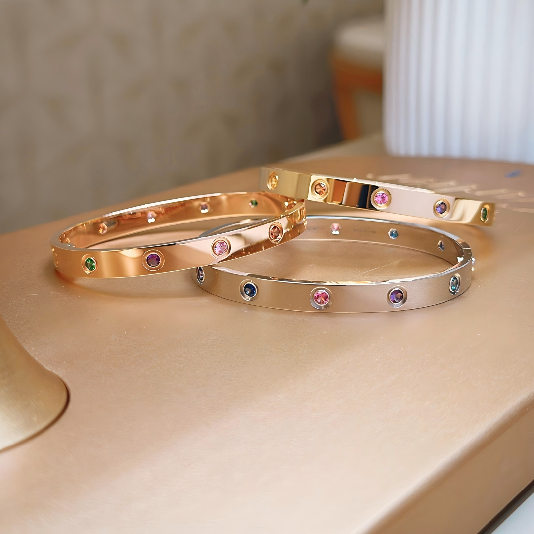 [Clover Jewelry]2026 RAINBOW LOVE BRACELET 6.1MM  10 DIAMONDS