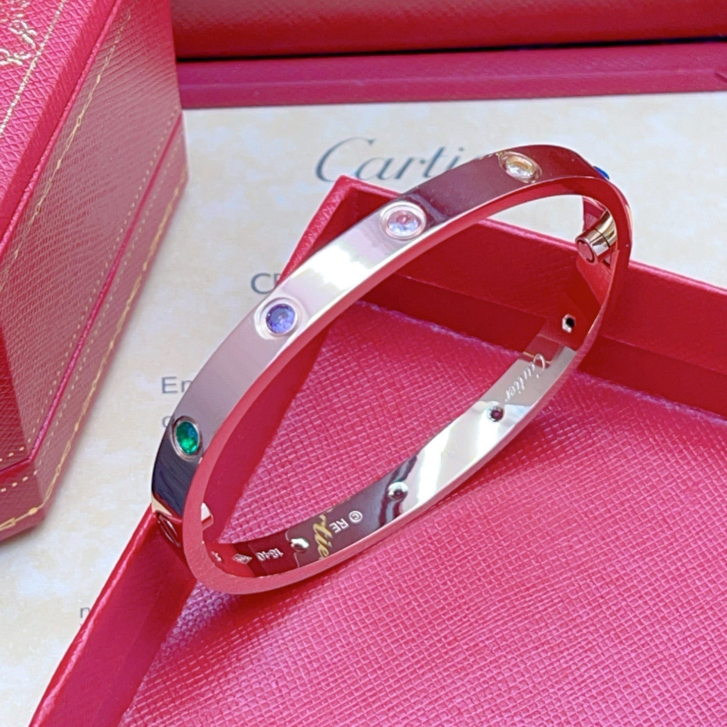 [Clover Jewelry]2026 RAINBOW LOVE BRACELET 6.1MM  10 DIAMONDS