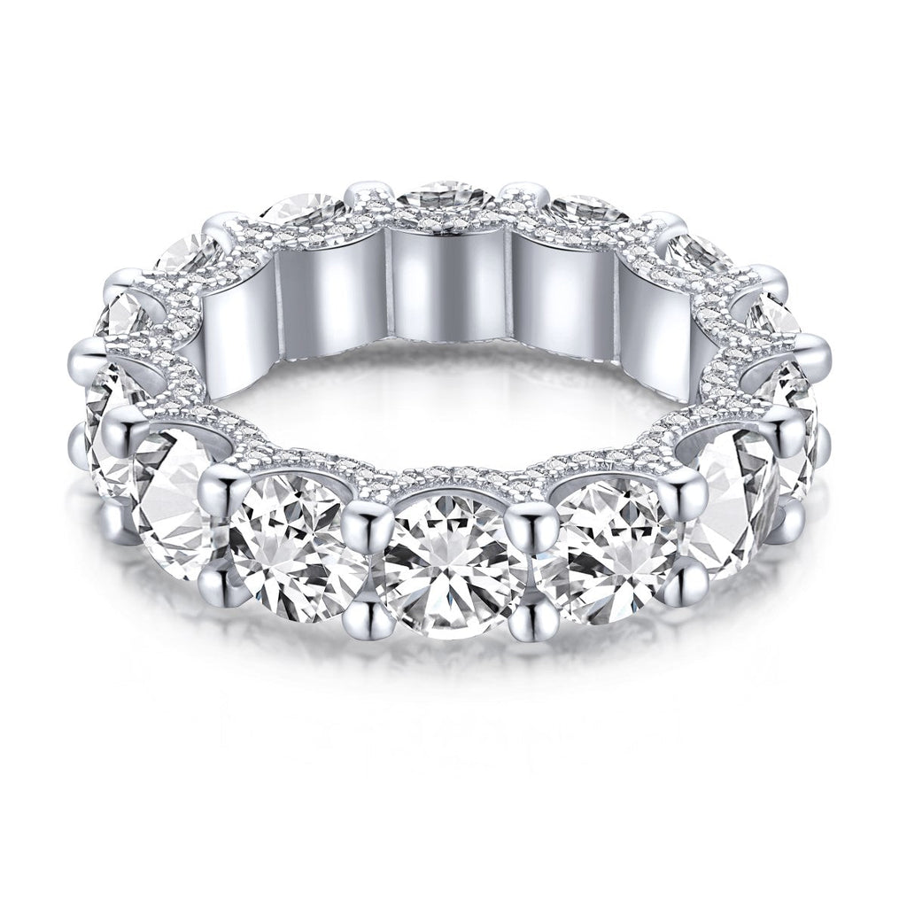 [Clover Jewelry]Wunderschöner Tennisring mit runden Diamanten