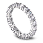 [Clover Jewelry]ラウンドカットテニスリング
