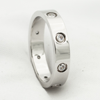 [Clover Jewelry]LOVE RING 3.6MM 8 DIAMONDS