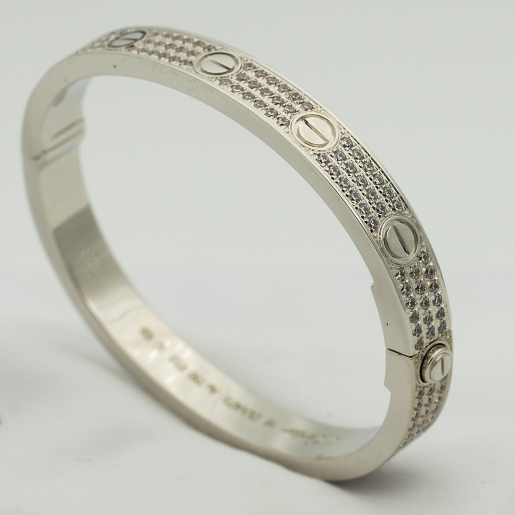 [Clover Jewelry]LOVE BRACELET 6.1MM DIAMOND-PAVED