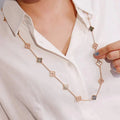 [Clover Jewelry]CLOVER 20 MOTIFS DARK MOP DIAMOND HALSKEJTE