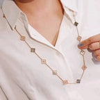 [Clover Jewelry]CLOVER 20 MOTIFS DARK MOP DIAMOND HALSKEJTE