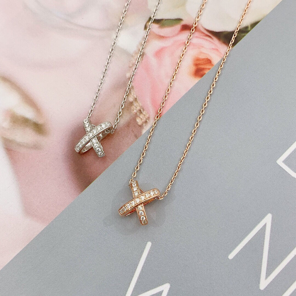 [Clover Jewelry]JEUX DE DIAMOND NECKLACE