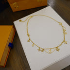 [Clover Jewelry]BLOOMING SUPPLE NECKLACE BRASS