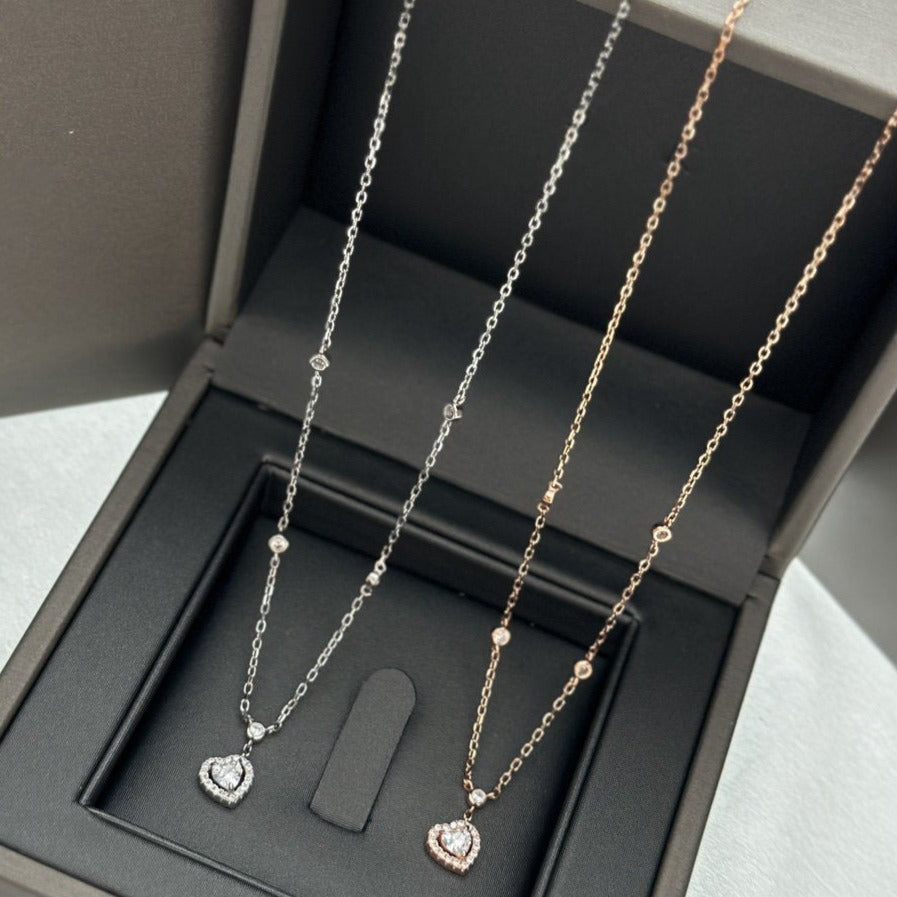 [Clover Jewelry]JOY HEART DIAMOND NECKLACE