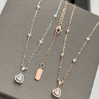 [Clover Jewelry]JOY HEART DIAMOND NECKLACE