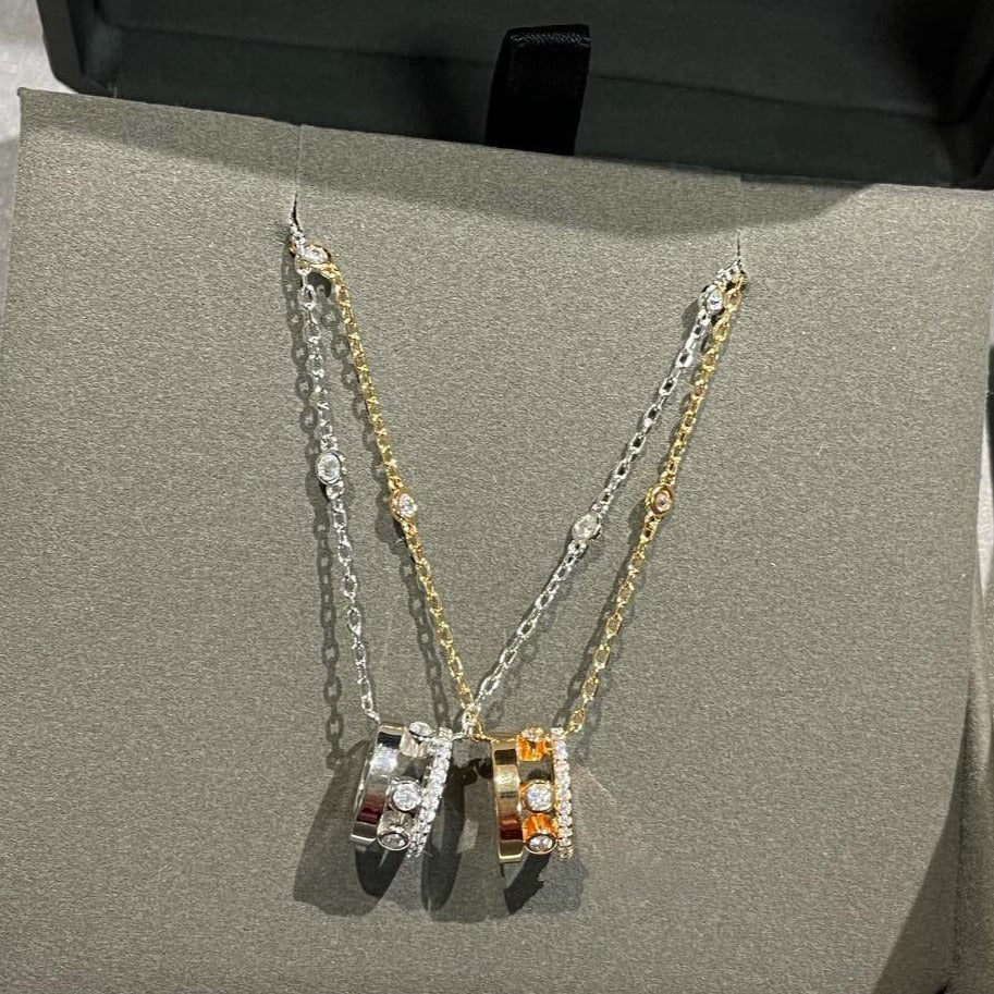 [Clover Jewelry]CHAIN MOVE ROMANE PEDAND NECKLACE