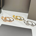 [Clover Jewelry]CREOLES MOVE UNO PM DIAMOND EARRINGS