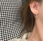 [Clover Jewelry]CREOLES MOVE UNO PM DIAMOND EARRINGS