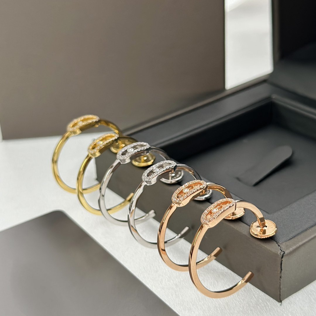 [Clover Jewelry]CREOLES MOVE UNO PM DIAMOND EARRINGS