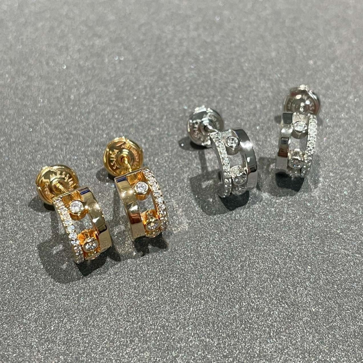 [Clover Jewelry]MOVE ROMANE EARRINGS DIAMOND