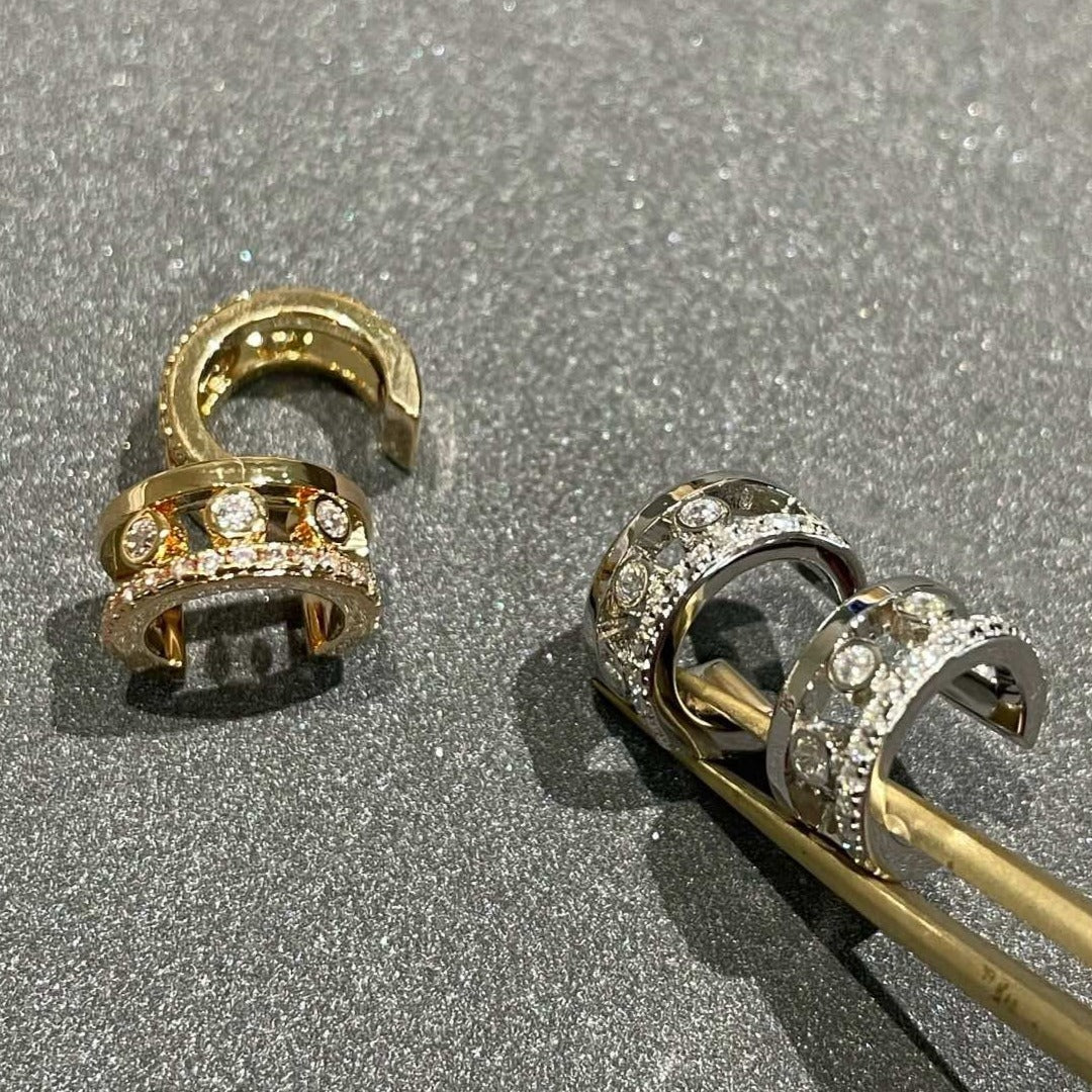 [Clover Jewelry]MOVE ROMANE EARRINGS DIAMOND