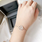 [Clover Jewelry]LUCKY MOVE PAVED DIAMOND BRACELET
