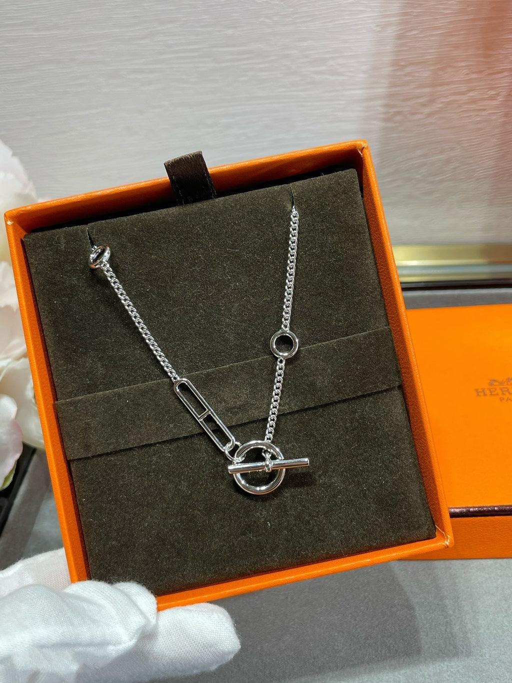[Clover Jewelry]HM STERLING ANKERKETTE HERZ