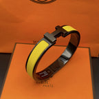[Clover Jewelry]CLIC HM SO BLACK YELLOW BRACELET