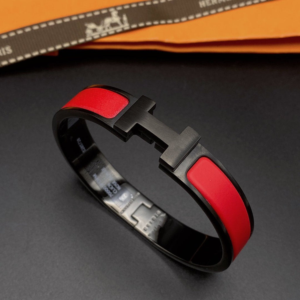 [Clover Jewelry]CLIC HM SO BLACK RED BRACELET