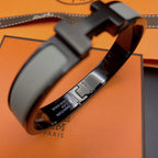 [クローバー・ジュエリー] CLIC HM SO ブラック グレー ブレスレット