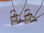 [Clover Jewelry]HM ADVANCED NICHE LOCK HEAD NECKLACE DIAMONDS