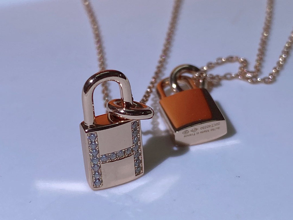 [Clover Jewelry]HM ADVANCED NICHE LOCK HEAD NECKLACE DIAMONDS